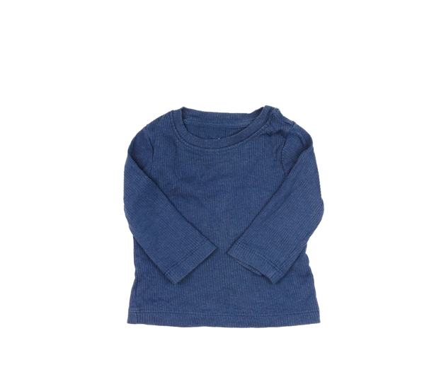 Tmavě modré žebrované triko Primark