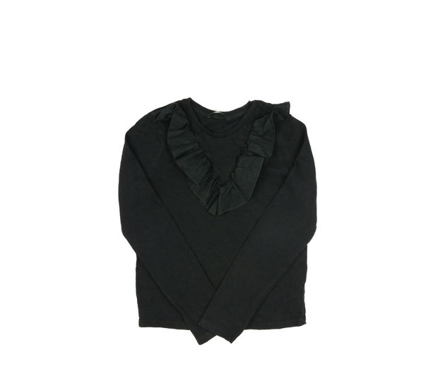 Černé triko s volánky George