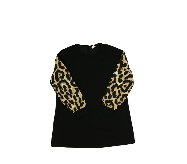 Černá halenka se zvířecími rukávy 