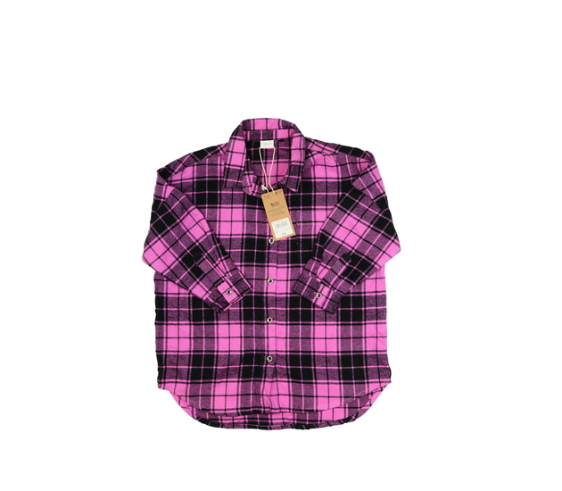 Nová růžovo-černá kostkovaná košile Next