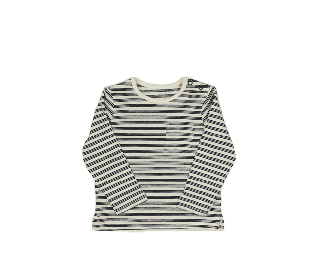 Pruhované triko s kapsou Tu