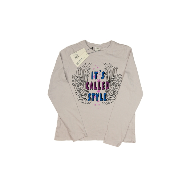 Nové světlé triko s cool potiskem Zara