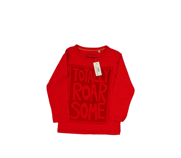 Nové červené triko s nápisy Bluezoo 