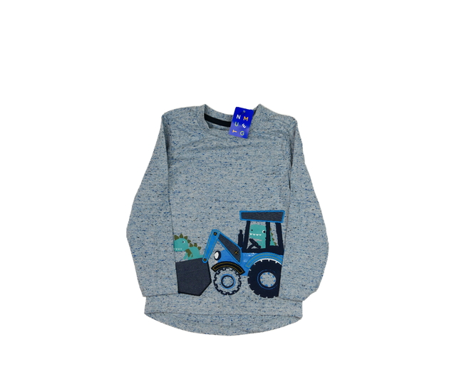 Nové modré triko s dinosaury Nutmeg