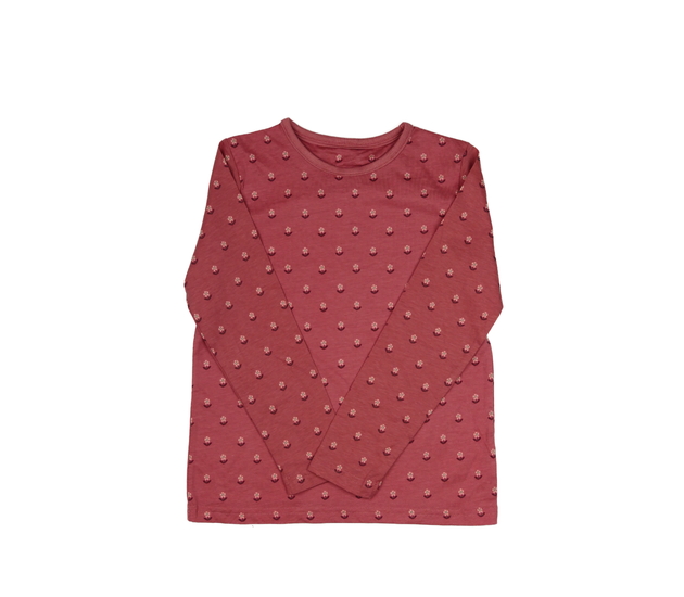 Tmavě růžové květinové triko George