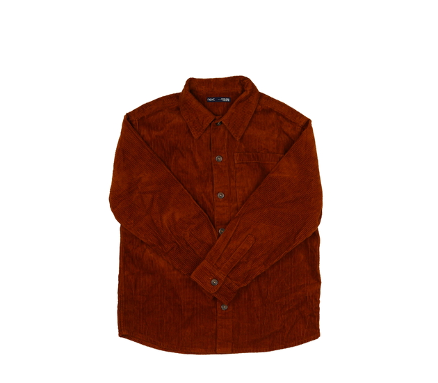 Hnědá manšestrová košile Next