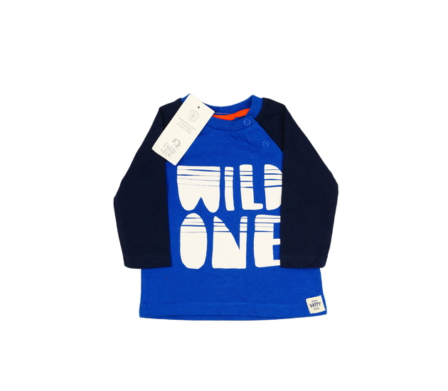 Nové modré triko s nápisem F&F