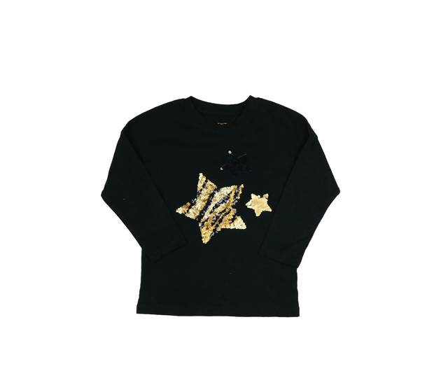 Černé triko s hvězdami Next