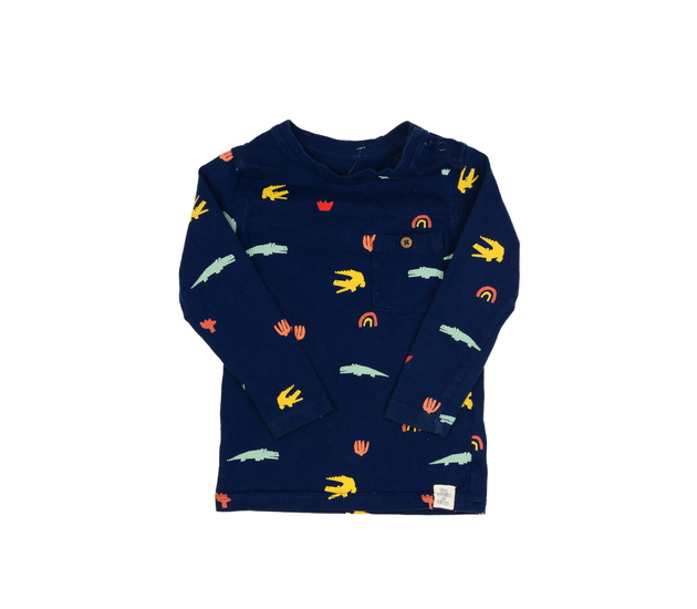 Tmavě modré triko s krokodýli M&S
