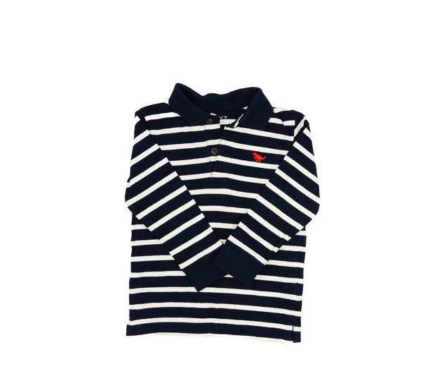 Tmavě modré triko s bílými pruhy Next