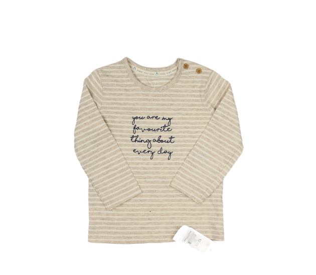 Nové pruhované triko s nápisem George