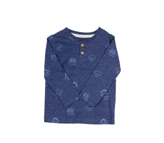 Modré melírované triko s obrázky George