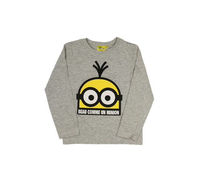 Šedé melírované triko Mimoni 