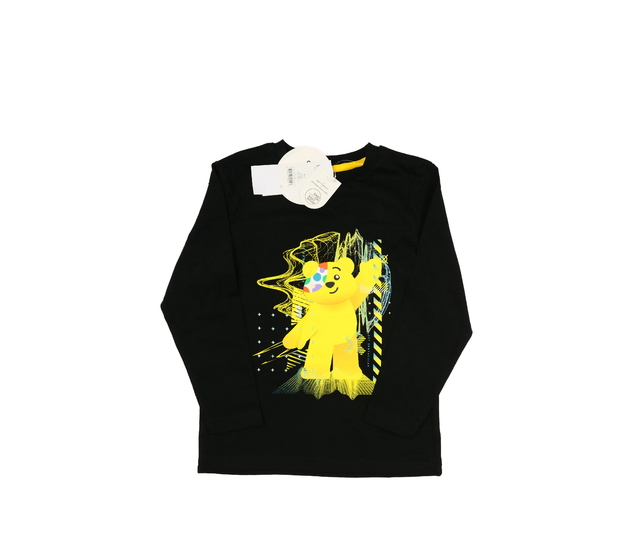 Nové černé triko s medvědem George 