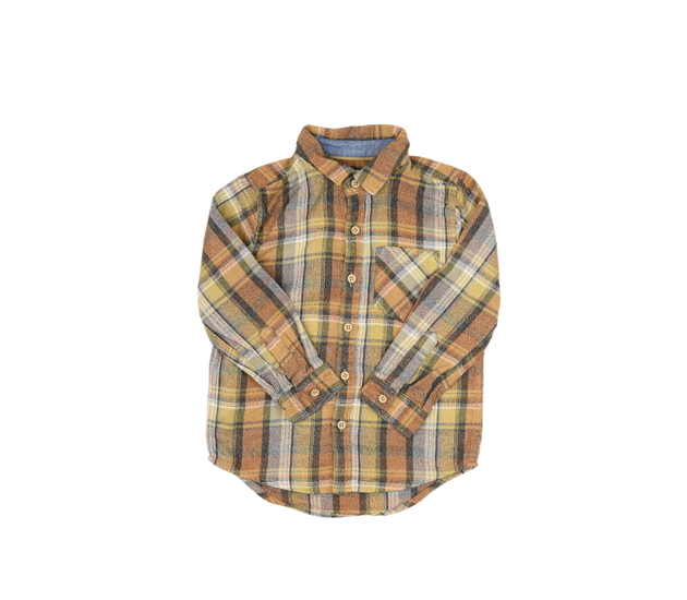 Kostkovaná hnědá košile Next