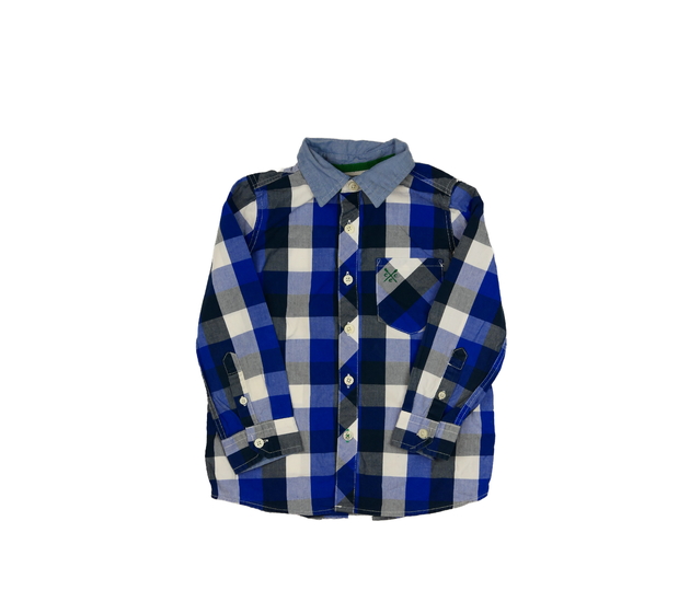 Modrá kostkovaná košile 