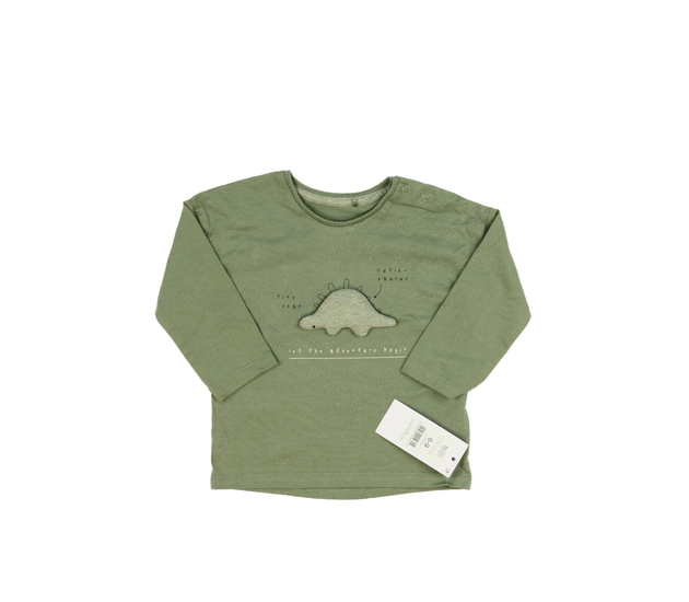 Nové zelené triko s dinosaurem George