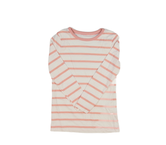 Bílé triko s růžovými pruhy George