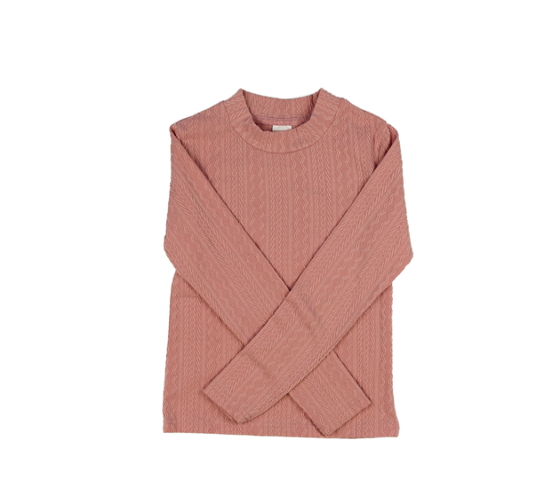 Růžové vzorované triko  