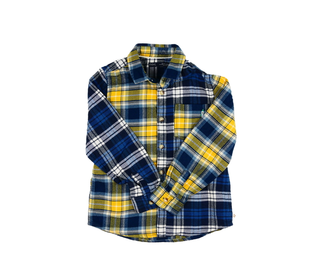 Modro-žlutá kostkovaná košile Next