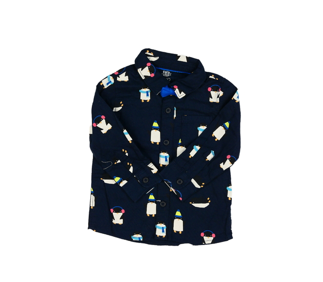 Modrá košile s tučňáky F&F