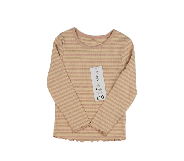 Nové pruhované oranžovo-růžové triko George