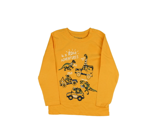 Nové žluté triko s dinosaury Nutmeg 