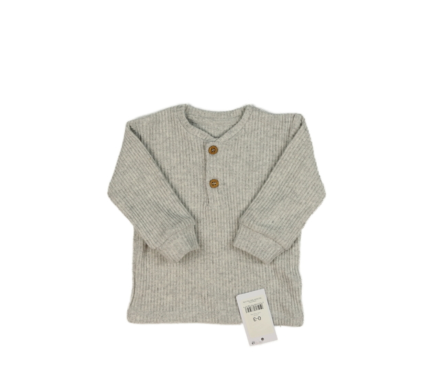 Nové šedé melírované teplejší triko George