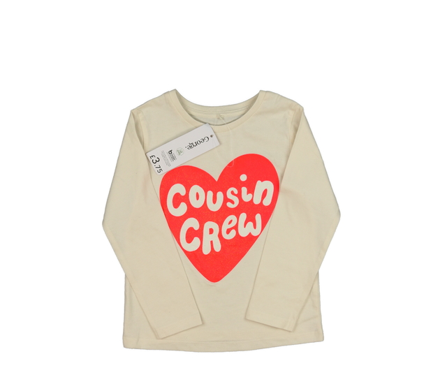 Nové krémové triko se srdcem George