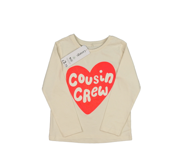 Nové krémové triko se srdcem George