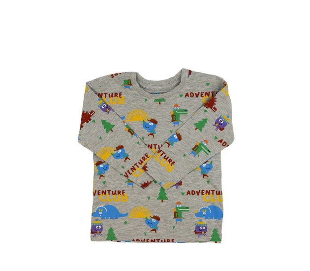 Šedé triko s dinosaury Hey Duggee Nutmeg