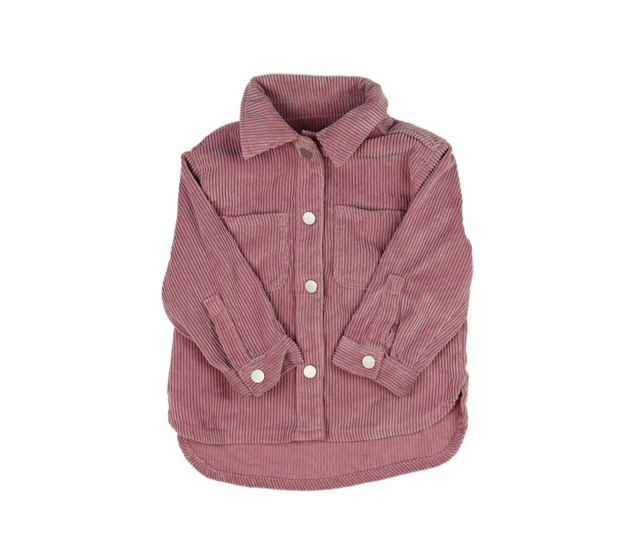 Růžová manšestrová košile 