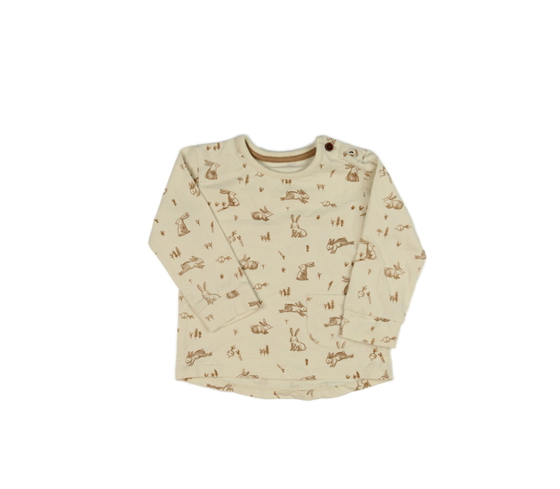 Hnědé triko se zajíčky George