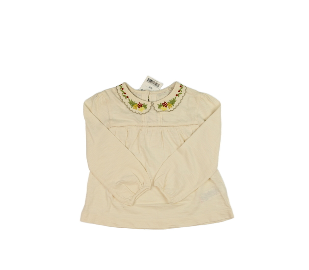 Nové hnědé triko s límečkem Next