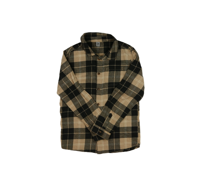 Kostkovaná šedo-hnědá košile Tu 