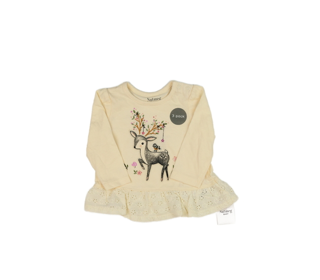Nové krémové triko se srnkou Nutmeg