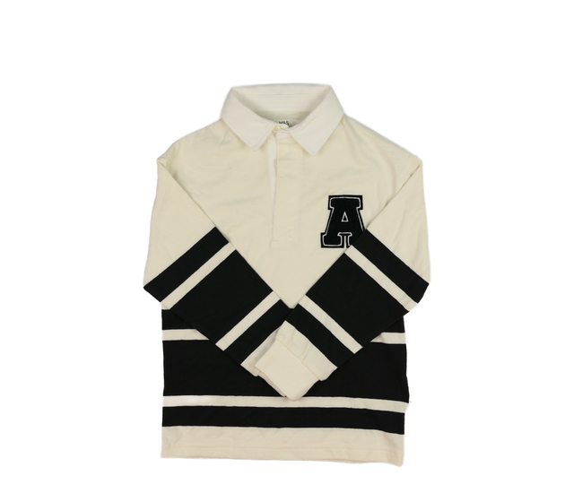 Krémovo-šedé triko s límečkem M&S