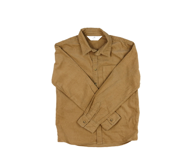 Hnědá manšestrová košile H&M