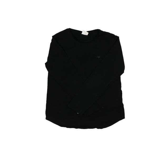 Černé triko se srdcem Zara