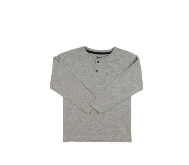 Šedé melírované triko s kapsou Tu 