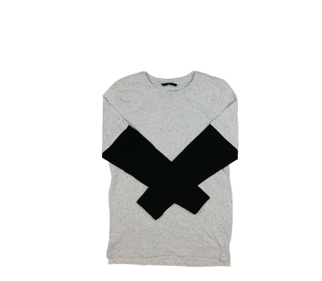 Modré triko s černými rukávy George