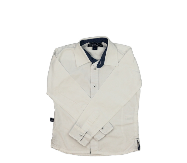 Bílá košile s modrými detaily 