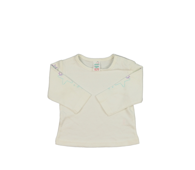 Krémové triko s hvězdami 