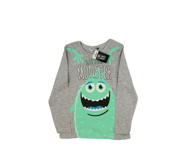 Nové šedé triko s příšerkou 