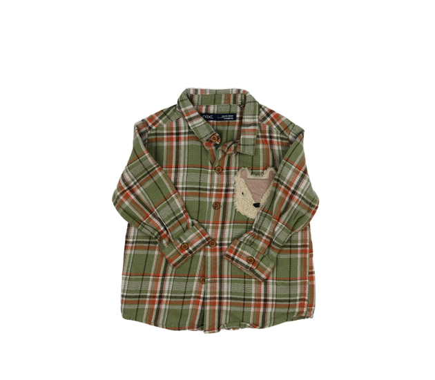 Zelená pruhovaná košile s kapsičkou Next