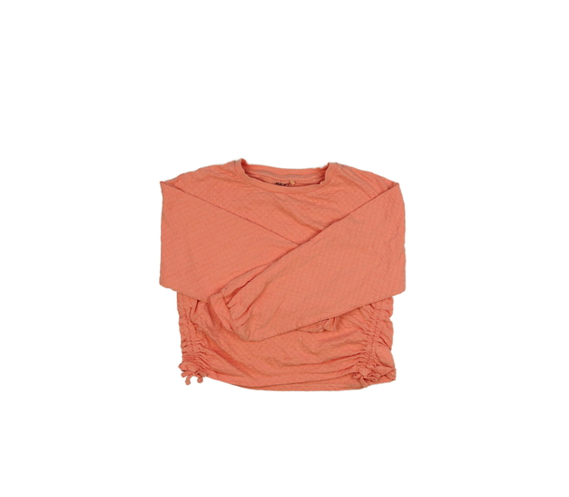 Meruňkový vzorovaný crop top Next