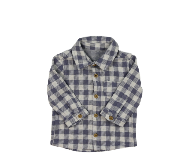 Fialová kostkovaná košile George