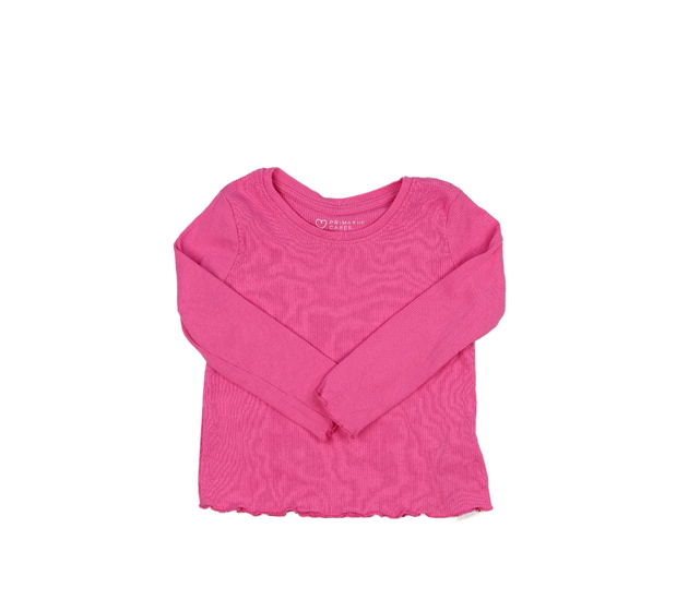 Růžové žebrované triko Primark 