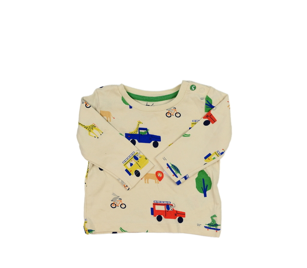 Hnědé triko s motivem safari Joules