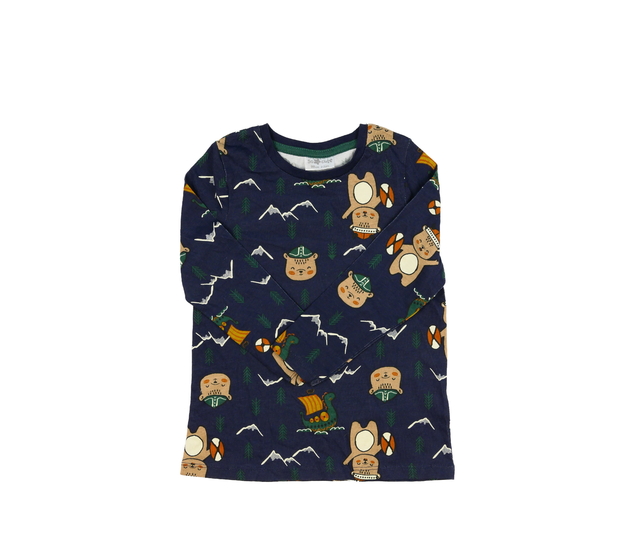 Tmavě modré triko s medvědem 